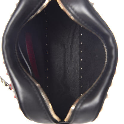 Valentino Garavani Calfskin Rockstud Camera Crossbody Bag Black 5 of 10