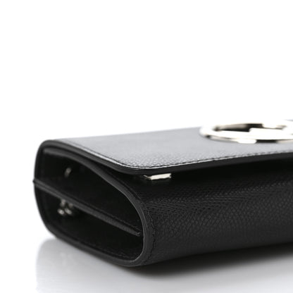 Fendi Vitello Cruise F is Fendi Wallet on Chain Black 7 of 8