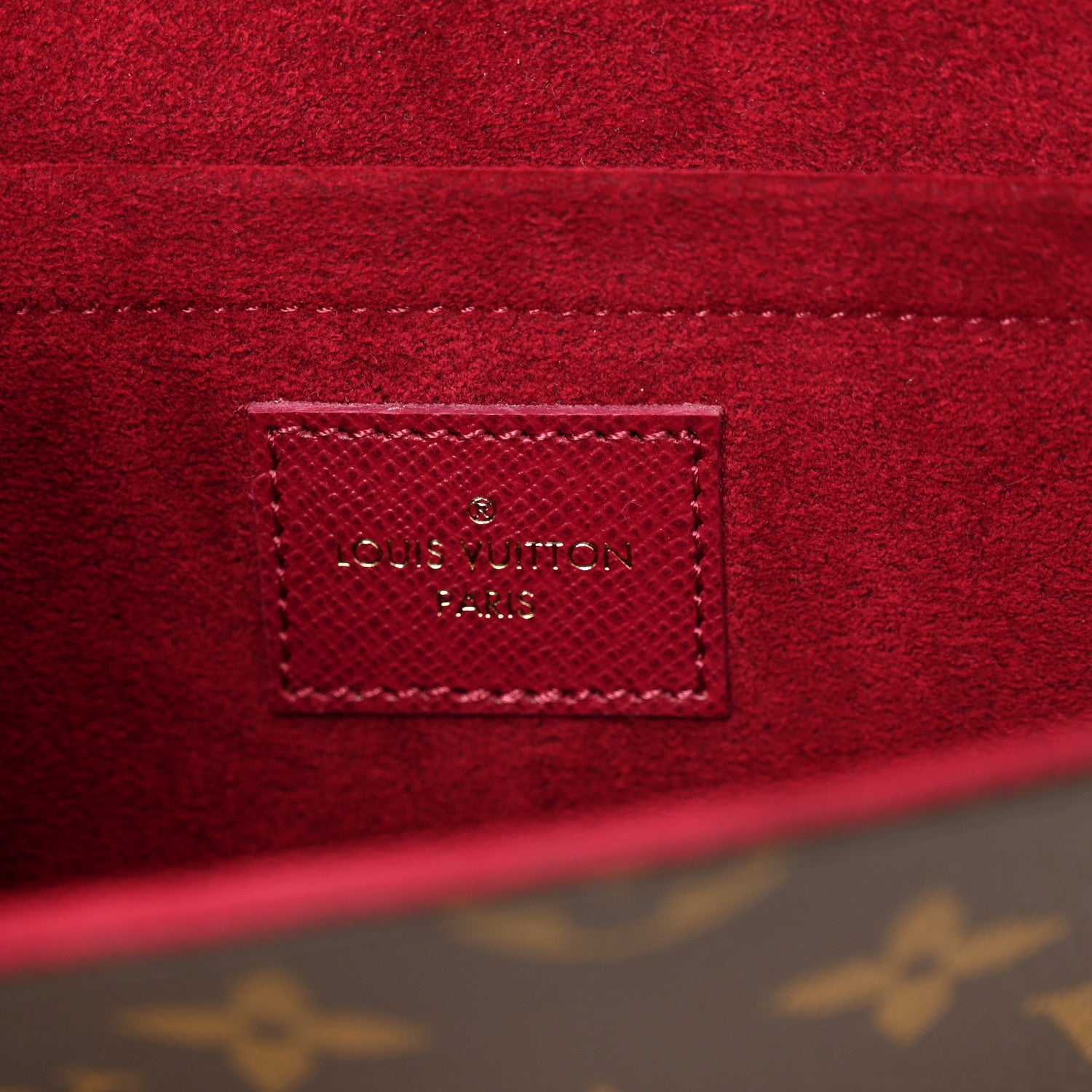 Louis Vuitton Monogram Pochette Felicie Chain Wallet Fuchsia 7 of 9