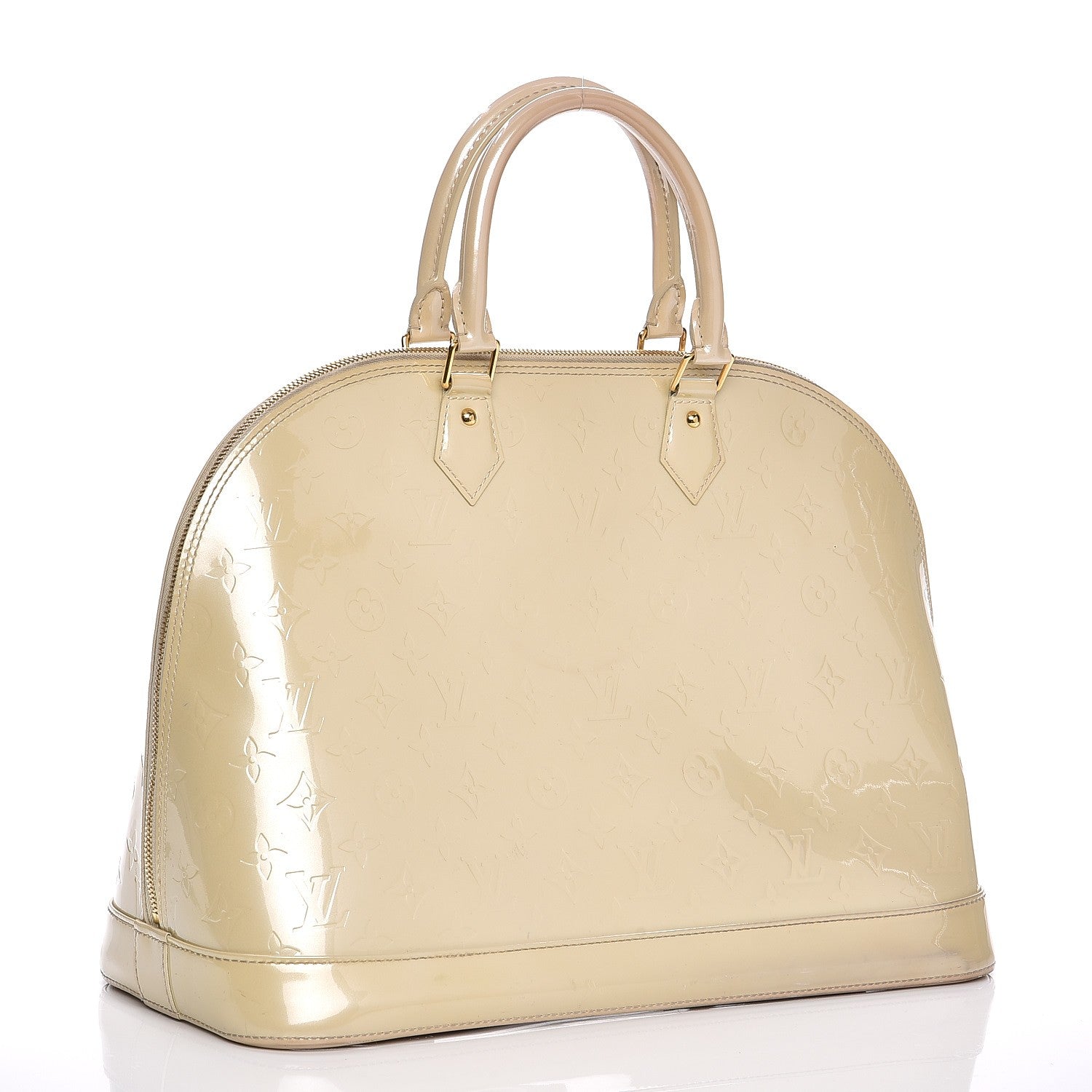 Louis Vuitton Vernis Alma GM Blanc Corail 3 of 17