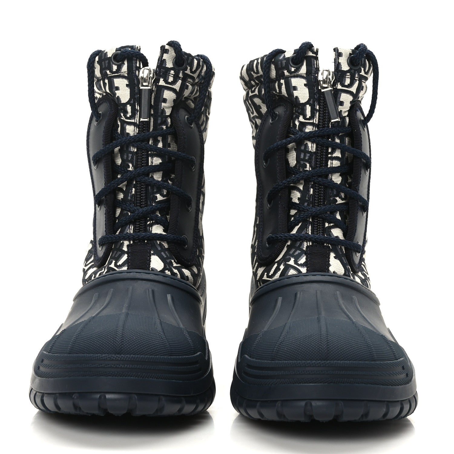 Christian Dior Oblique Nylon D-Venture Boots 39.5 Deep Blue 2 of 7