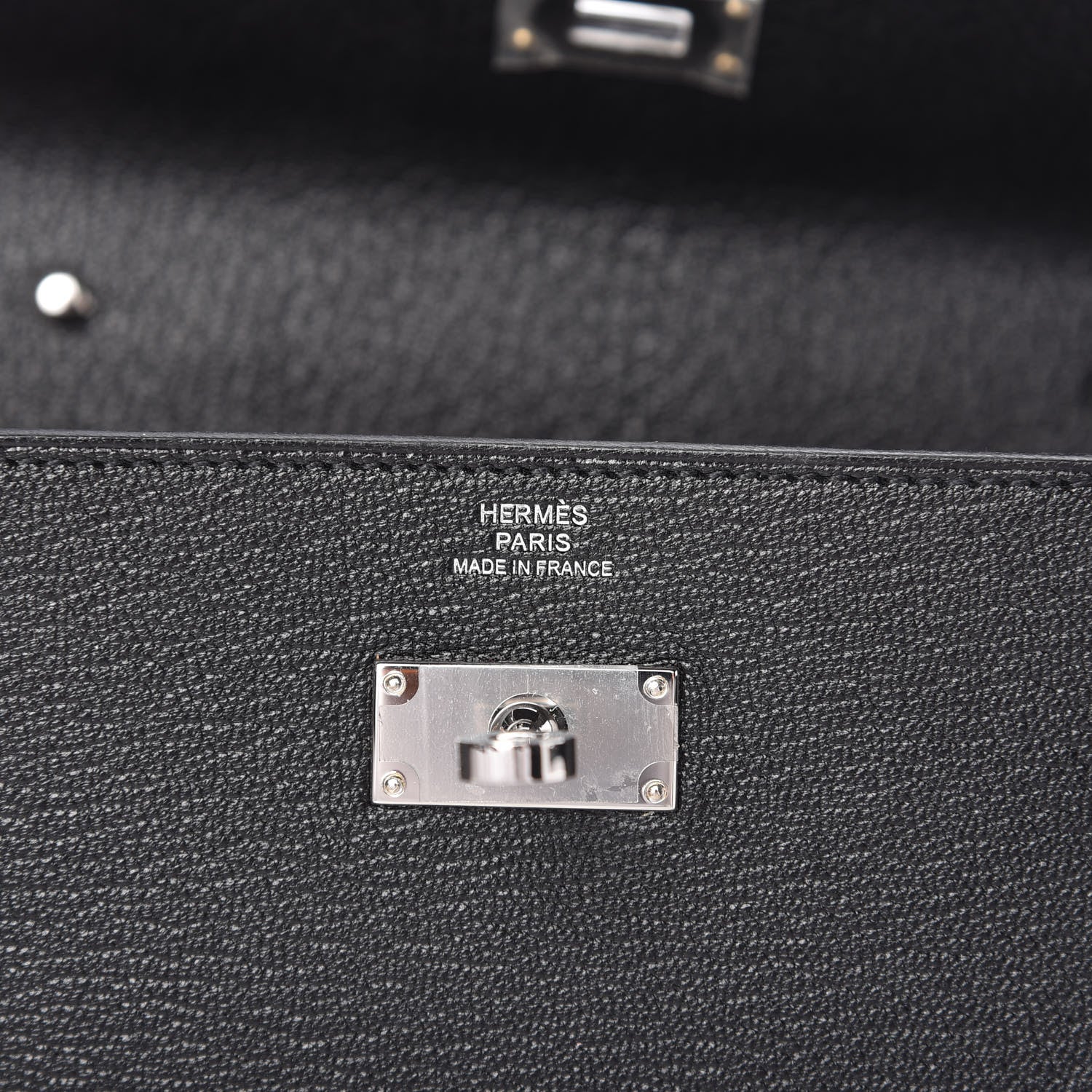 Hermes Chevre Mysore Kelly Wallet To Go Black 8 of 10
