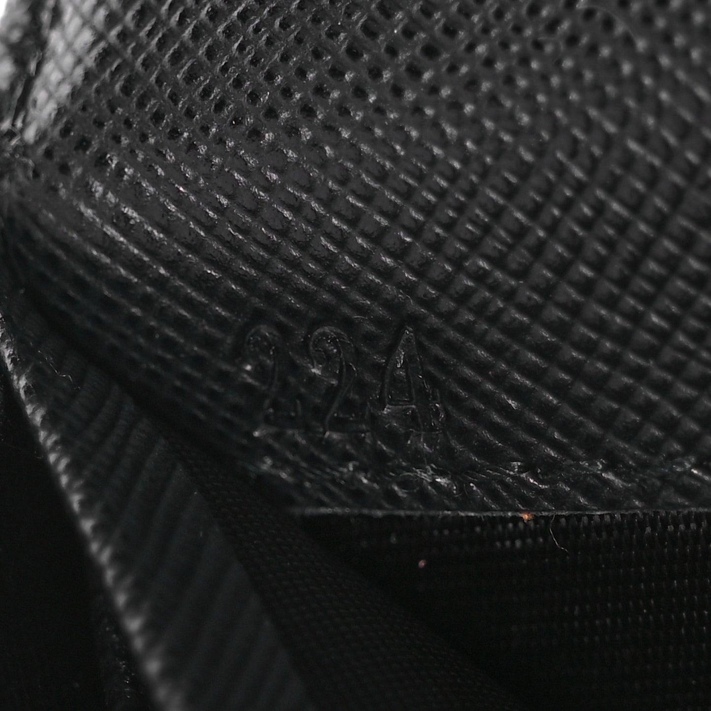 Saffiano Chain Wallet Black