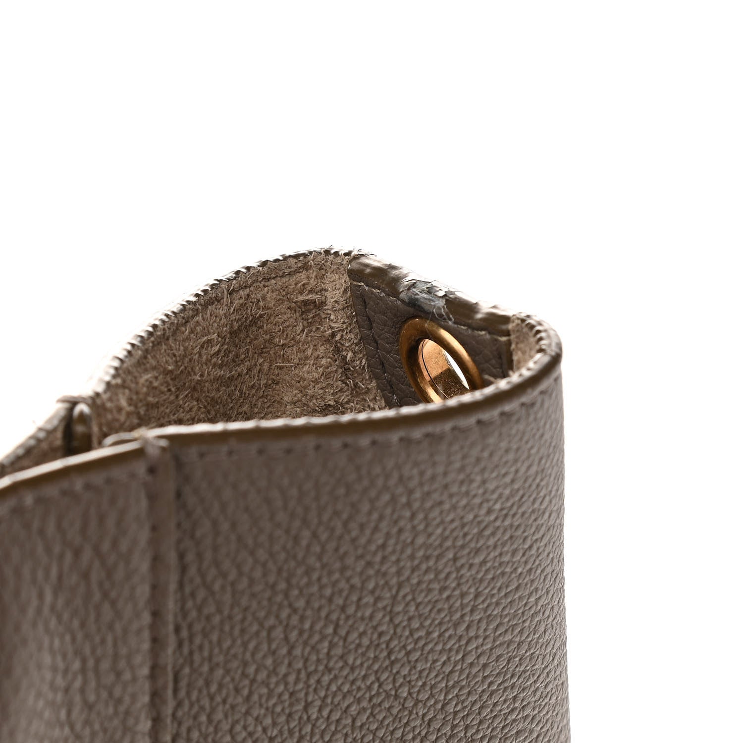 Celine Soft Grained Calfskin Sangle Bucket Bag Taupe 11 of 11