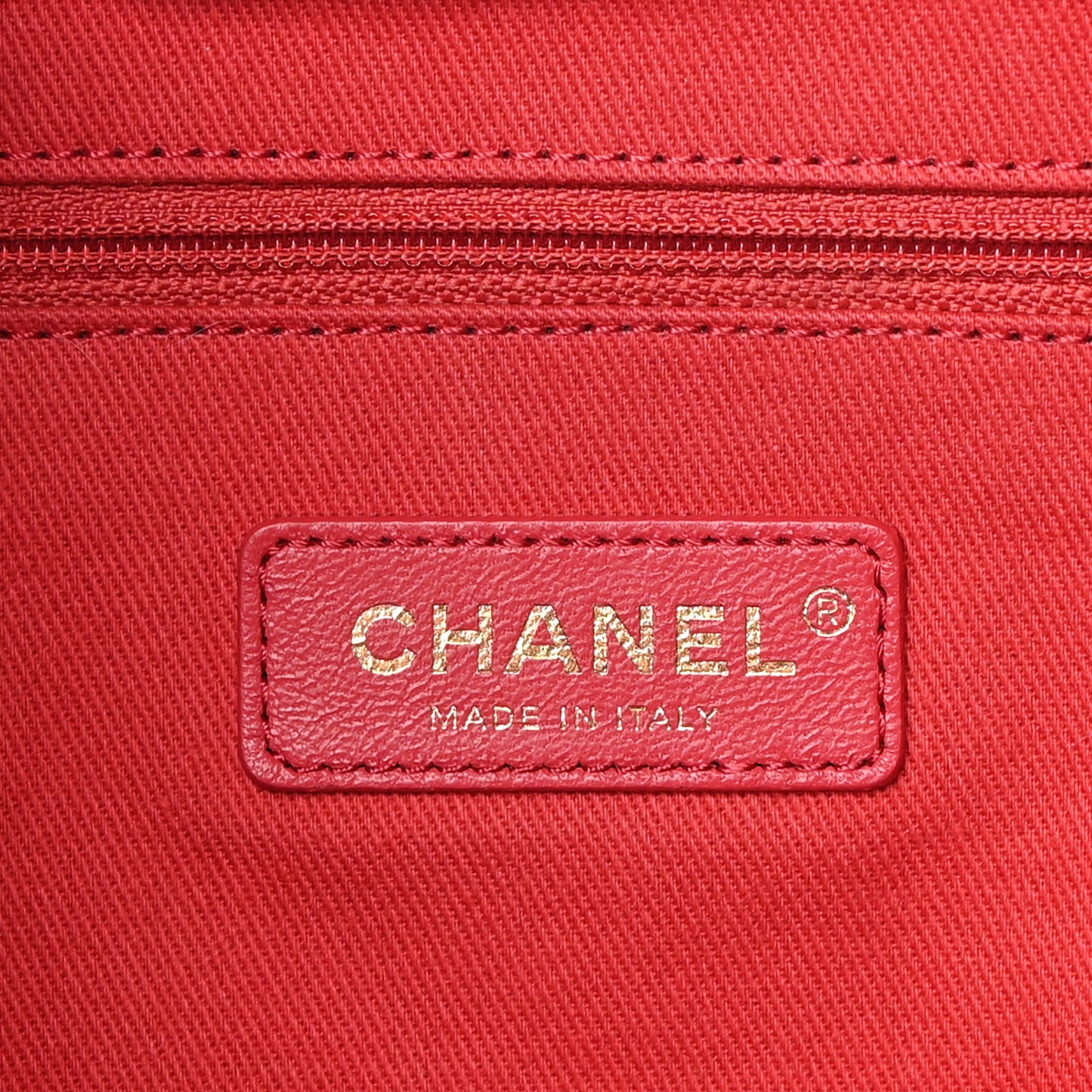 Sheepskin Caviar Quilted Daily Round Backpack Red