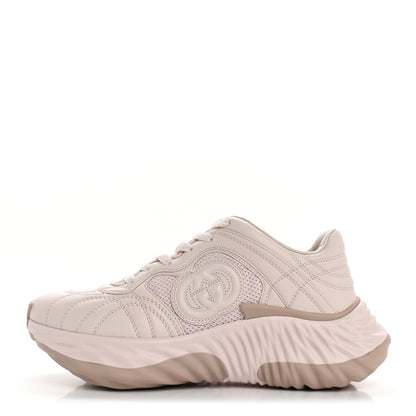Gucci Calfskin Interlocking G Ripple Womens Platform Sneakers 36 Light Pink 1 of 10
