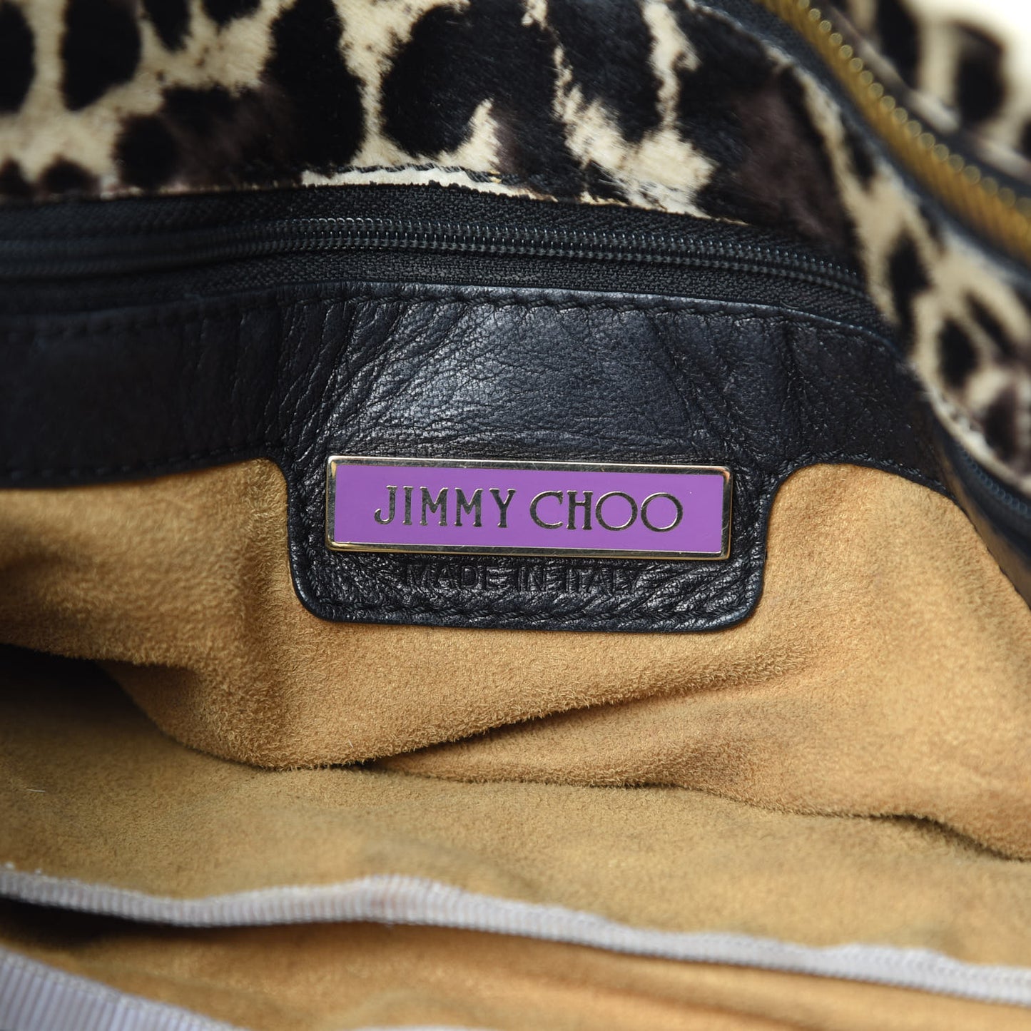 Pony Hair Printed Leopard Saba Hobo