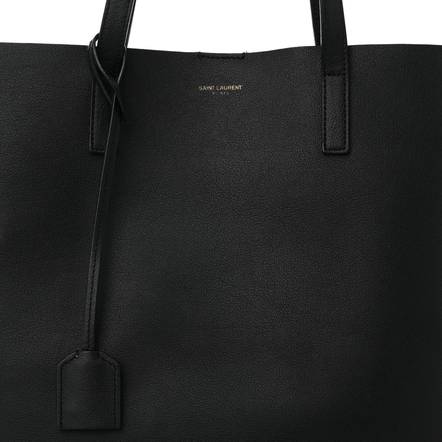 Saint Laurent Calfskin North-South Shopping Tote Black 9 of 13