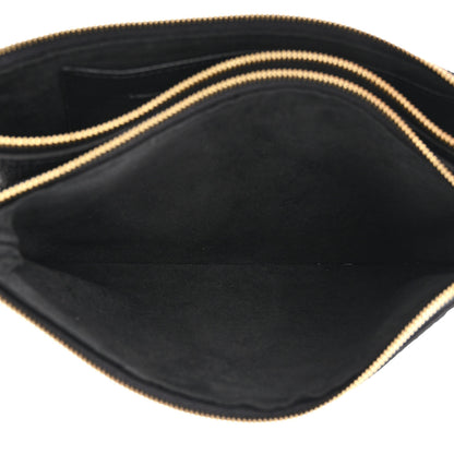 Louis Vuitton Empreinte Double Zip Pochette Black 6 of 10