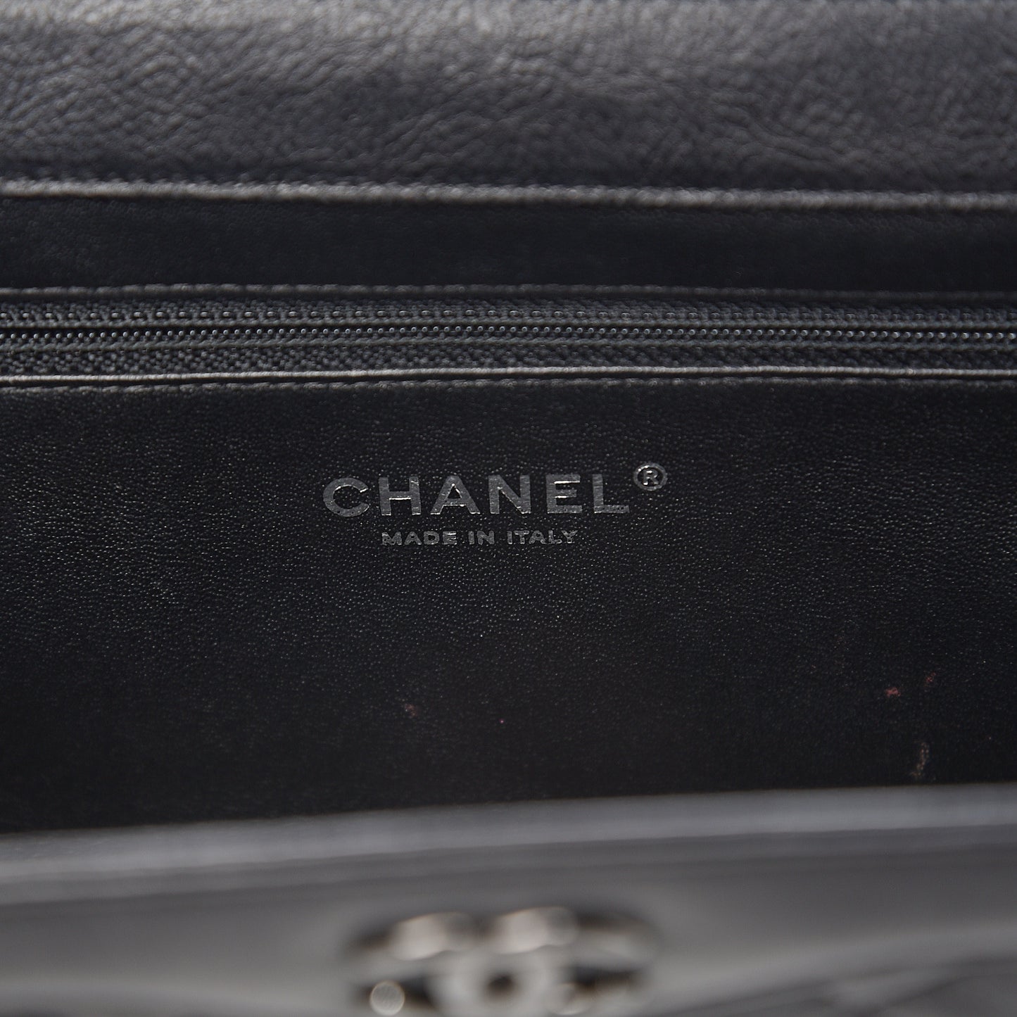 Crumpled Calfskin Quilted Clutch So Black