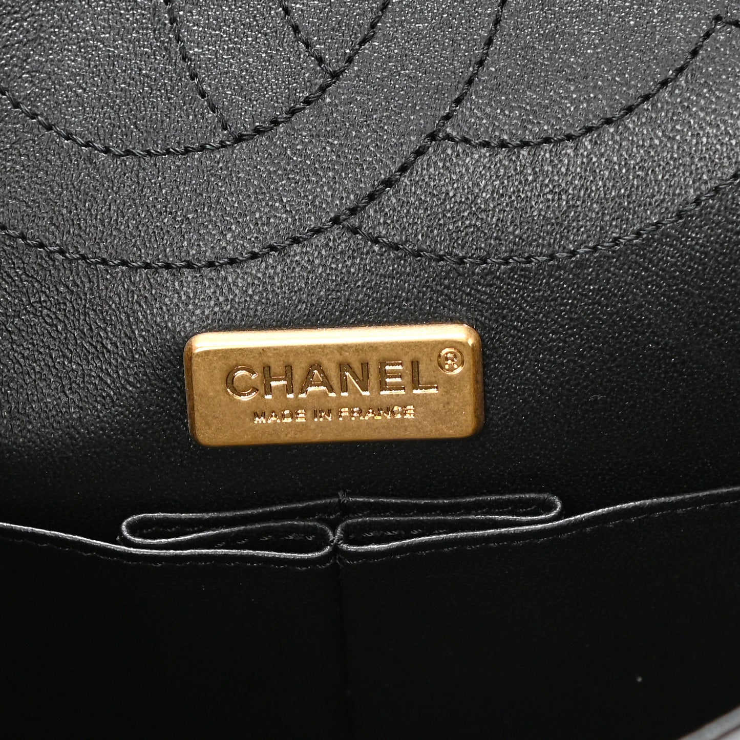 Aged Calfskin Lucky Charms 2.55 Reissue 225 Flap Black