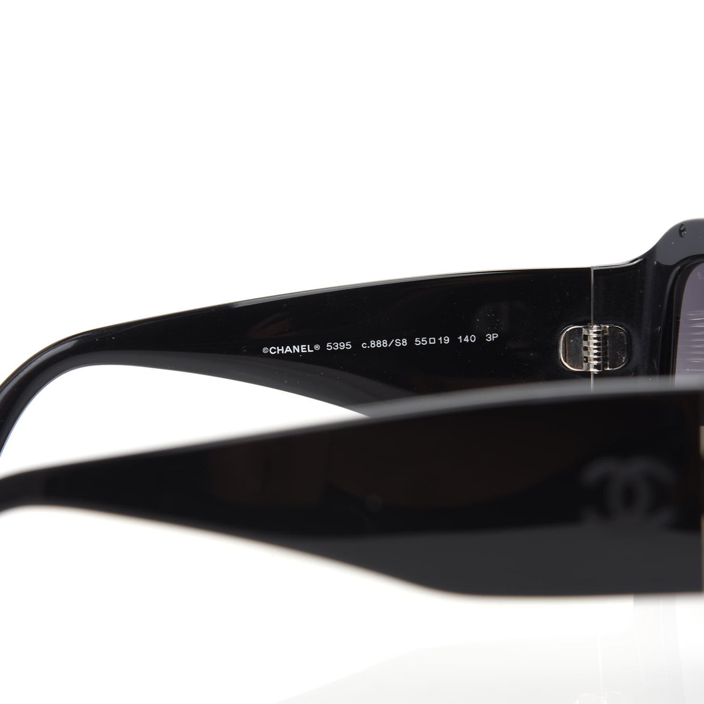 Acetate Shield Quilted Sunglasses 5395 Black