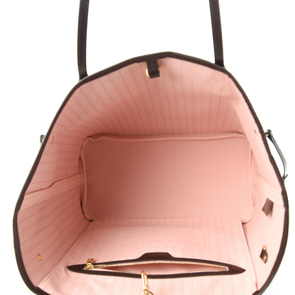 Louis Vuitton Damier Ebene Neo Neverfull MM Rose Ballerine 5 of 11
