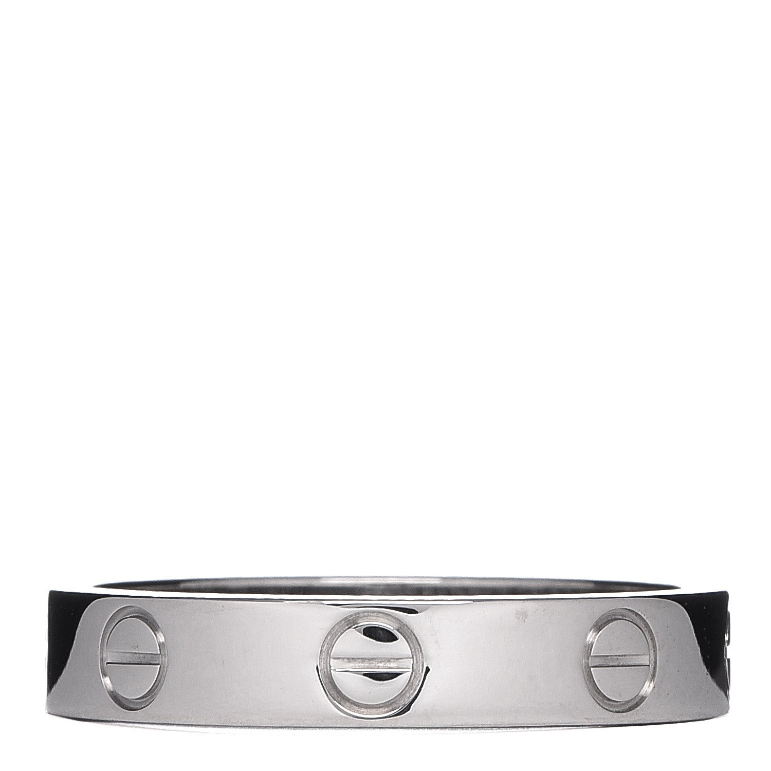 Cartier 18K White Gold 3.5mm LOVE Wedding Band Ring 52 6 1 of 5