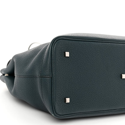 Moynat Taurillon Blush Calfskin Gabby MM Peacock 8 of 11
