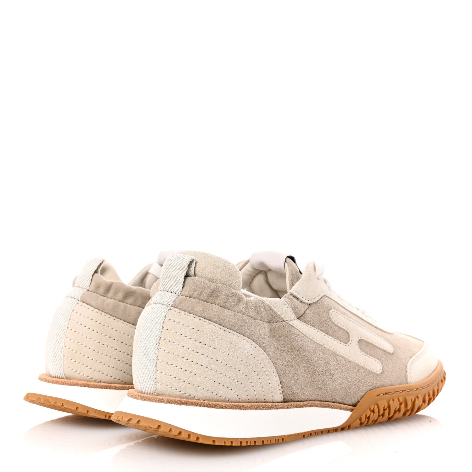Hermes Suede Goatskin Jet Sneakers 36 Beige Esquisse Glaise 5 of 10