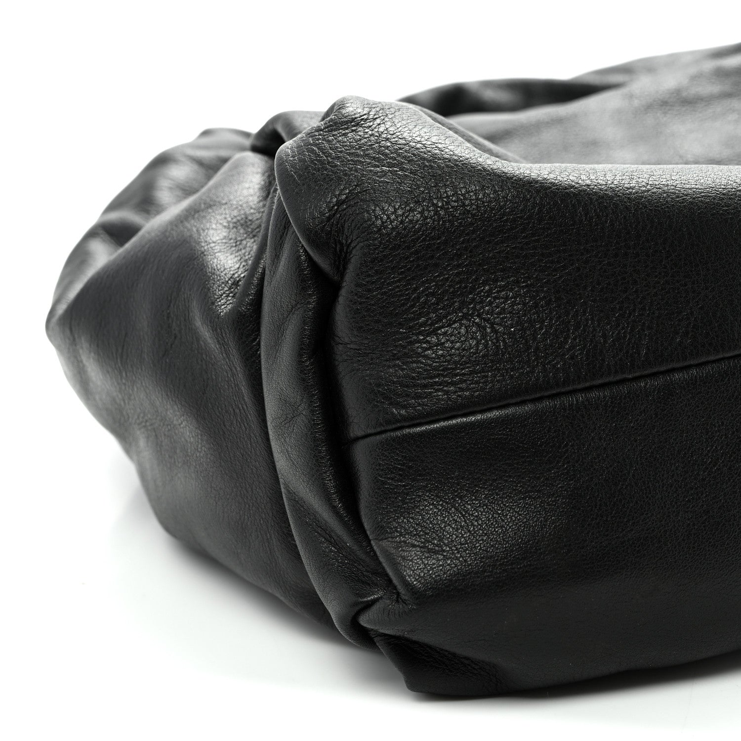 Bottega Veneta Smooth Butter Calfskin Small The Shoulder Pouch Black 9 of 10