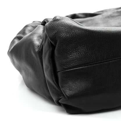 Bottega Veneta Smooth Butter Calfskin Small The Shoulder Pouch Black 9 of 10