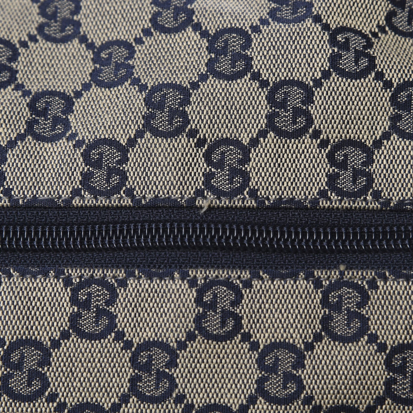 GG Monogram Web Medium Collapsable Carry On Duffle Navy