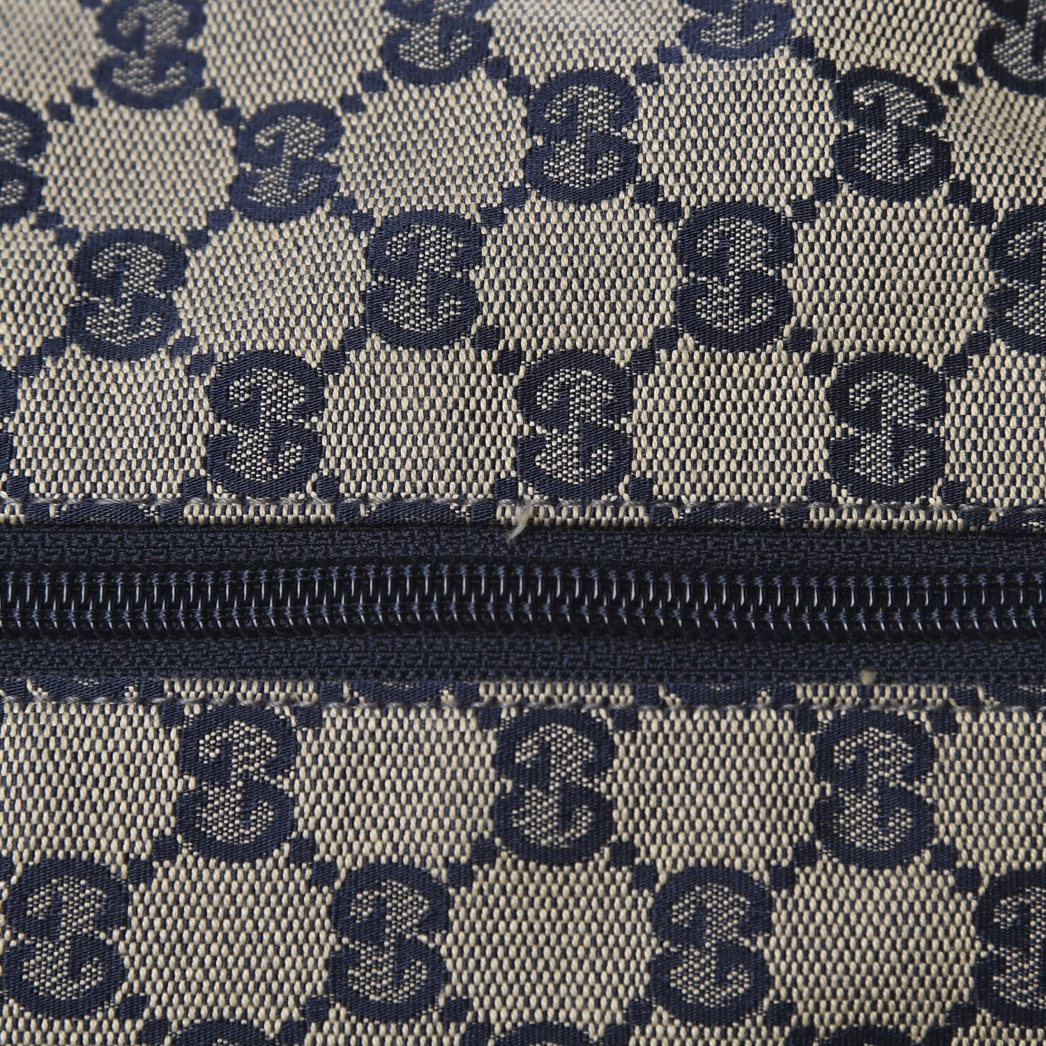 Gucci GG Monogram Web Medium Collapsable Carry On Duffle Navy 12 of 12