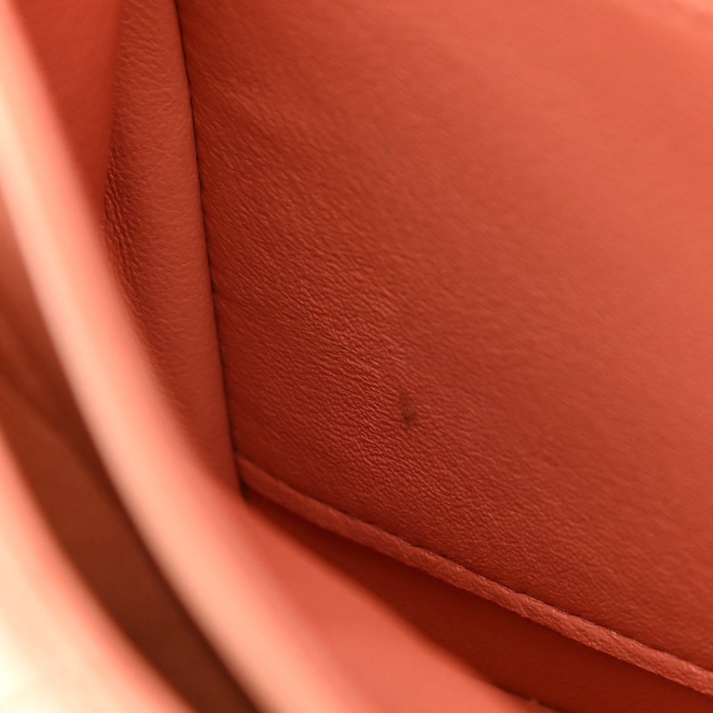 Lambskin Quilted Medium Double Flap Coral