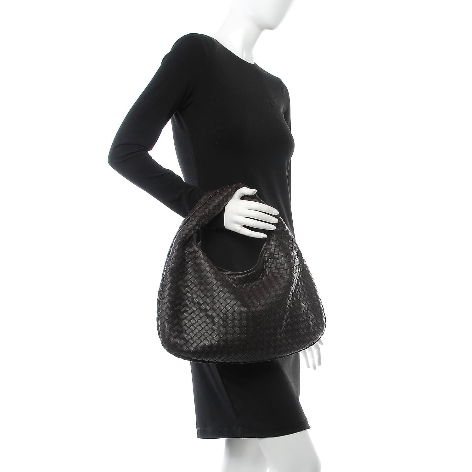 Bottega Veneta Nappa Intrecciato Small Veneta Hobo Ebano 2 of 7
