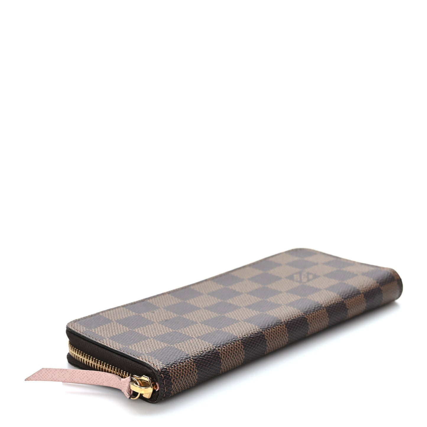 Damier Ebene Clemence Wallet Rose Ballerine