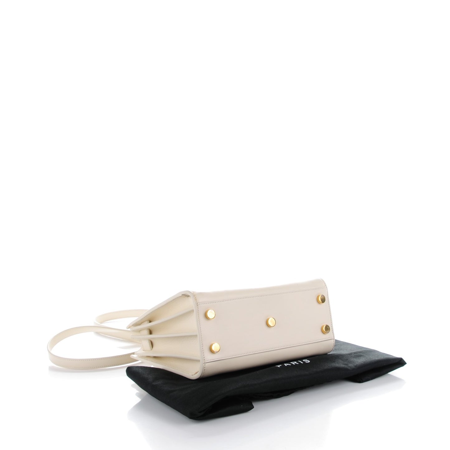 Calfskin Nano Sac de Jour Dove White