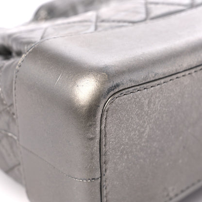 Chanel Metallic Crumpled Calfskin Quilted Small Gabrielle Backpack Silver 8 of 14