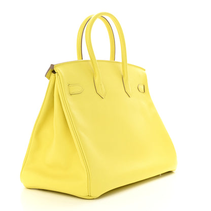 Hermes Epsom Birkin 35 Lime 3 of 12