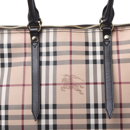 Burberry Haymarket Check Small Salisbury Tote Chocolate 11 of 11