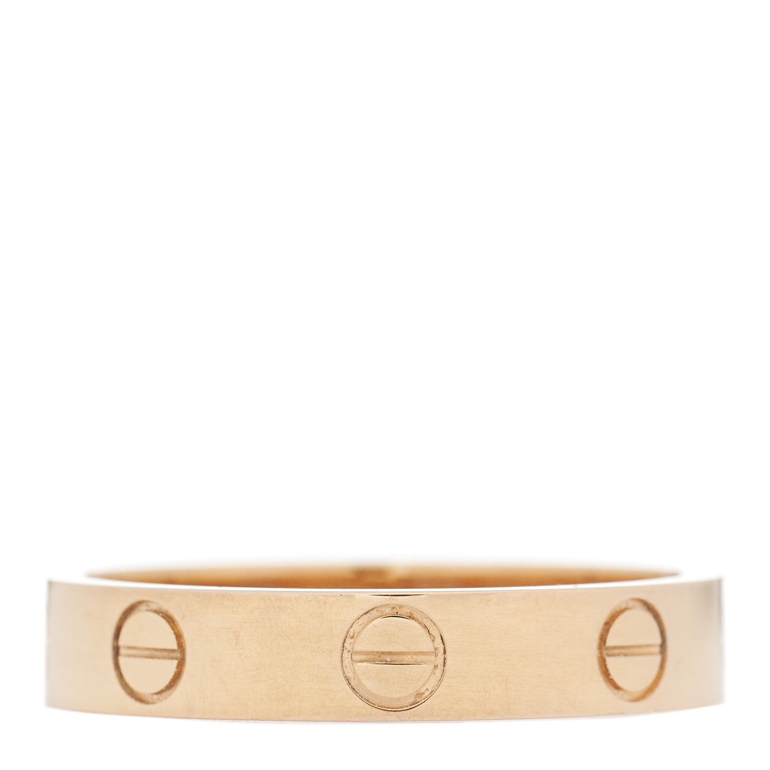 Cartier 18K Pink Gold 3.5mm LOVE Wedding Band Ring 53 6.25 1 of 10