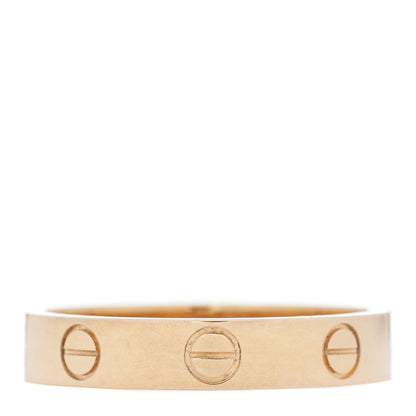 Cartier 18K Pink Gold 3.5mm LOVE Wedding Band Ring 53 6.25 1 of 10