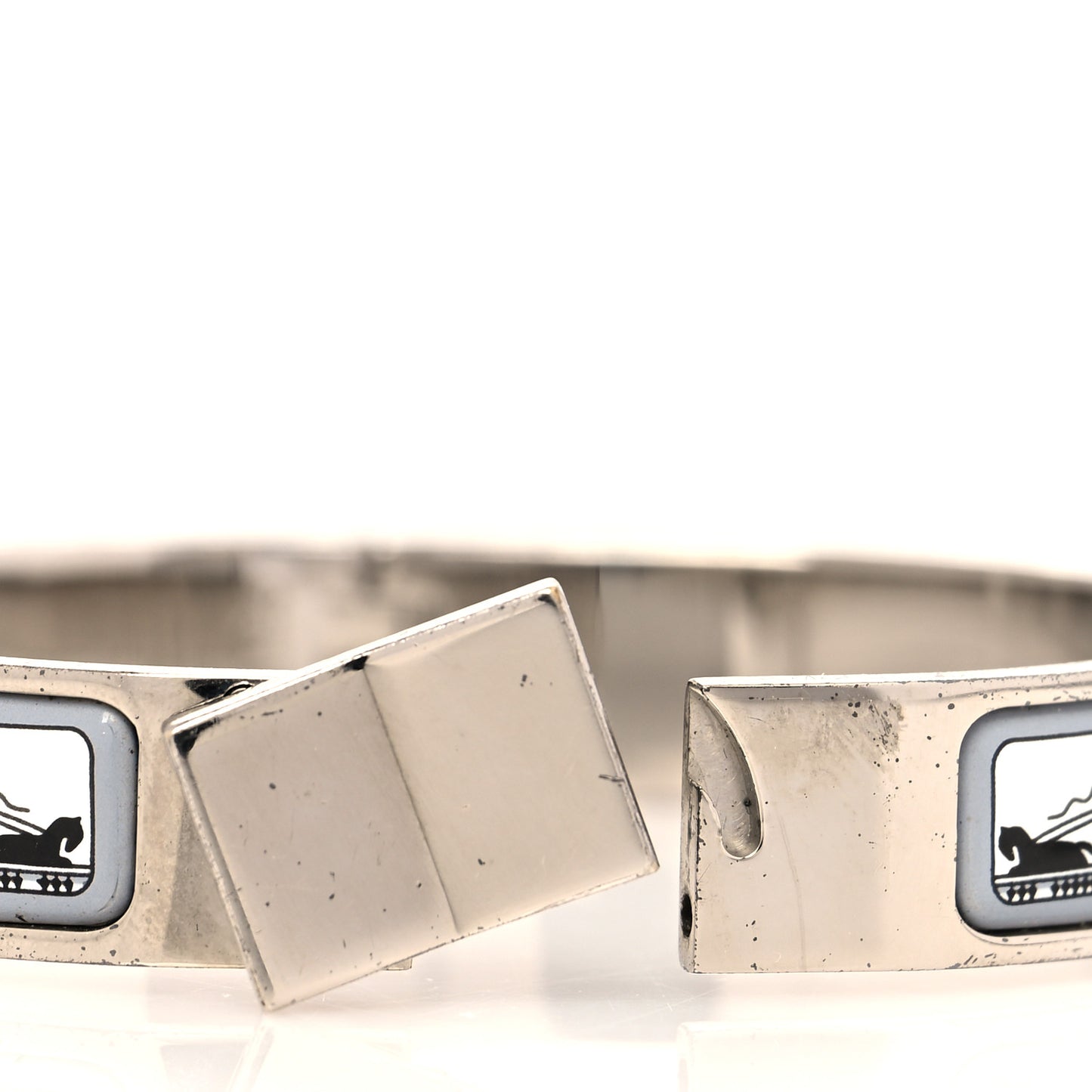 Enamel Printed Narrow Les Ponts De Paris Loquet Bracelet