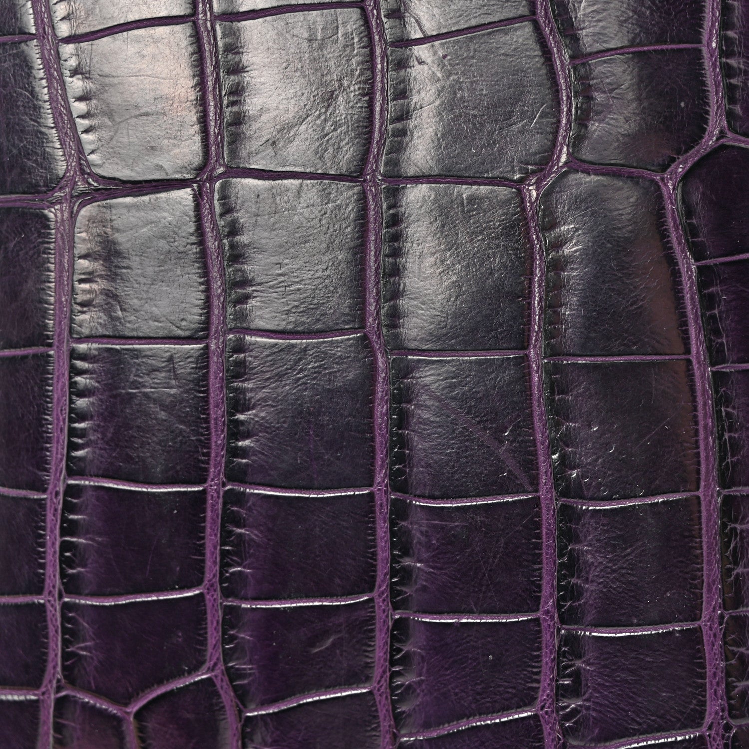 Hermes Shiny Alligator Verrou Elan Clutch Amethyst 11 of 11