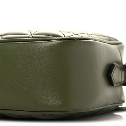 Gucci Calfskin Matelasse Aria Small GG Marmont Chain Shoulder Bag Military Wood 10 of 10