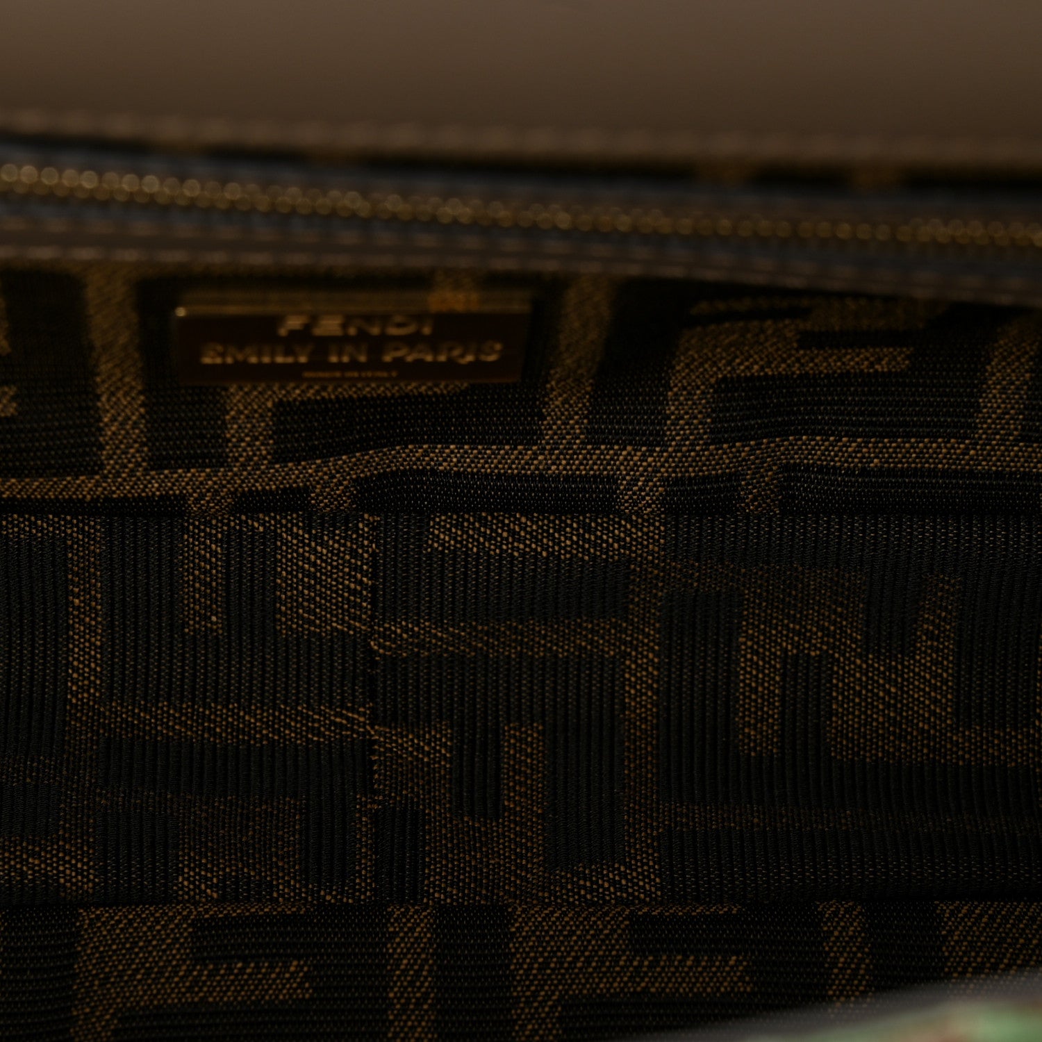 Fendi Fabric Tapestry Effect Fendi Dots Baguette Matcha Dove Multicolor 5 of 10