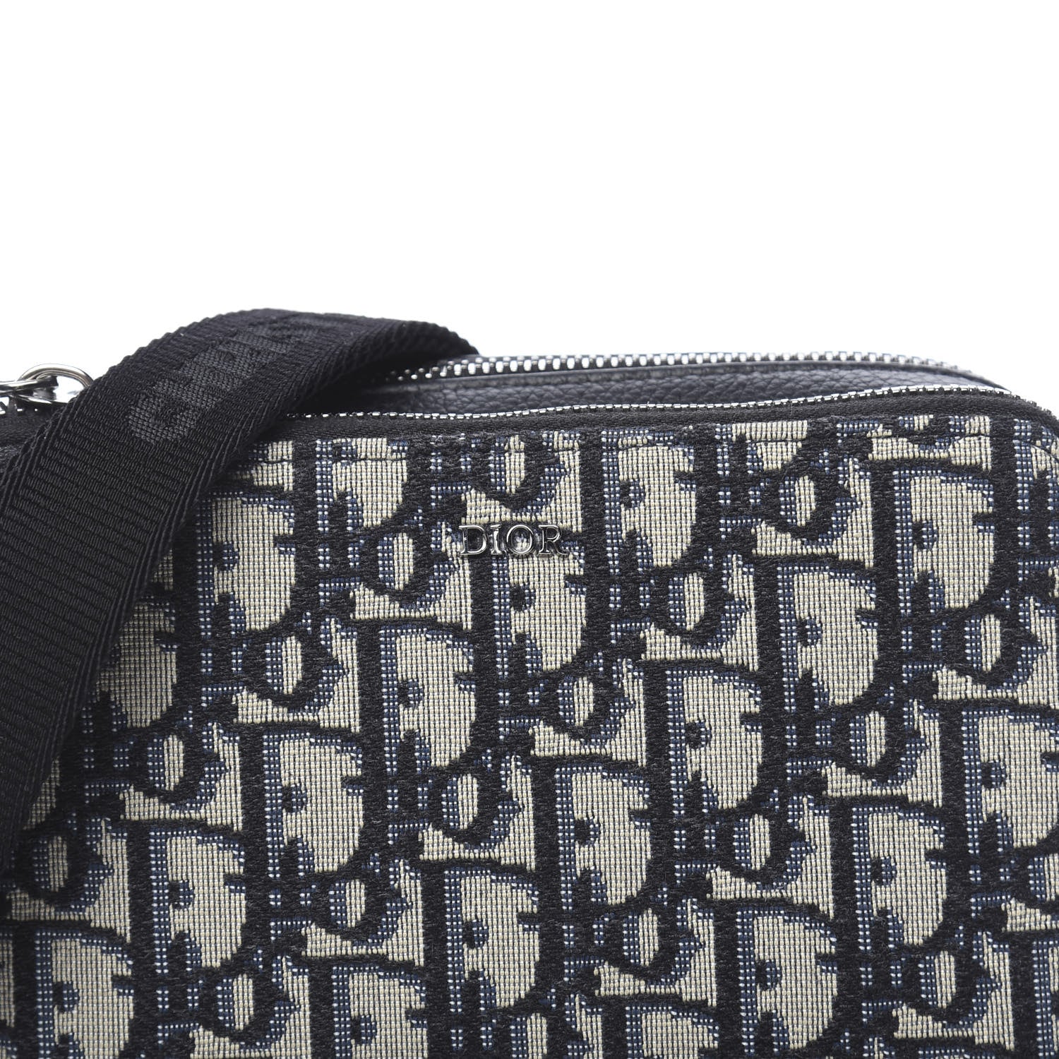 Christian Dior Oblique Pouch Navy Blue 9 of 11