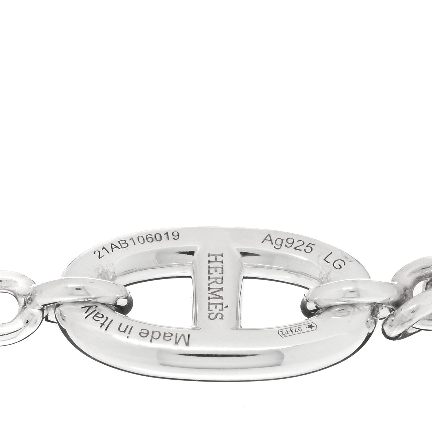 Hermes Sterling Silver Farandole Bracelet LG 3 of 4