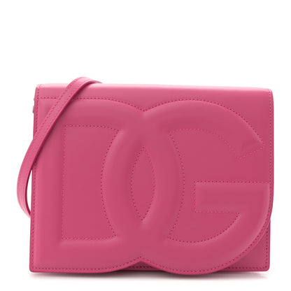 Dolce & Gabbana Calfskin DG Logo Flap Crossbody Bag Glicine 1 of 12