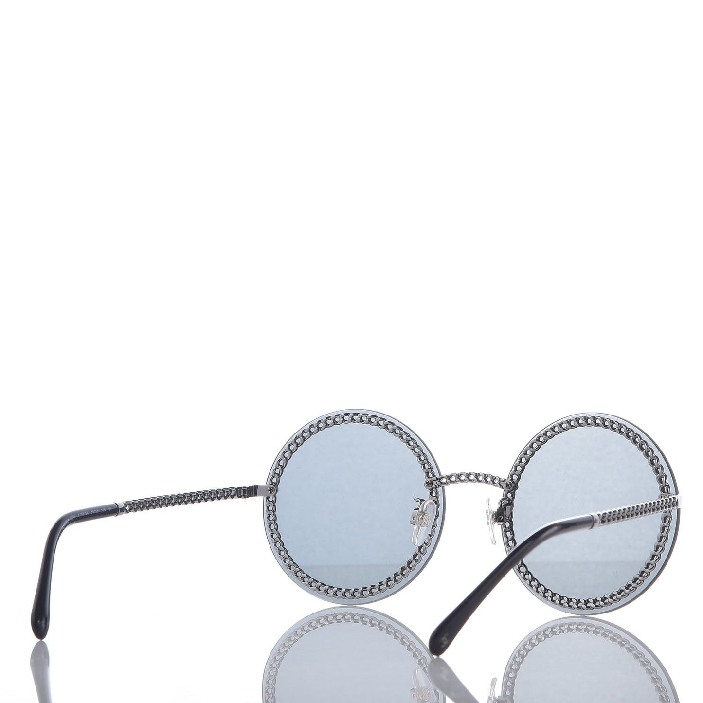 Round Chain Sunglasses 4245 Black