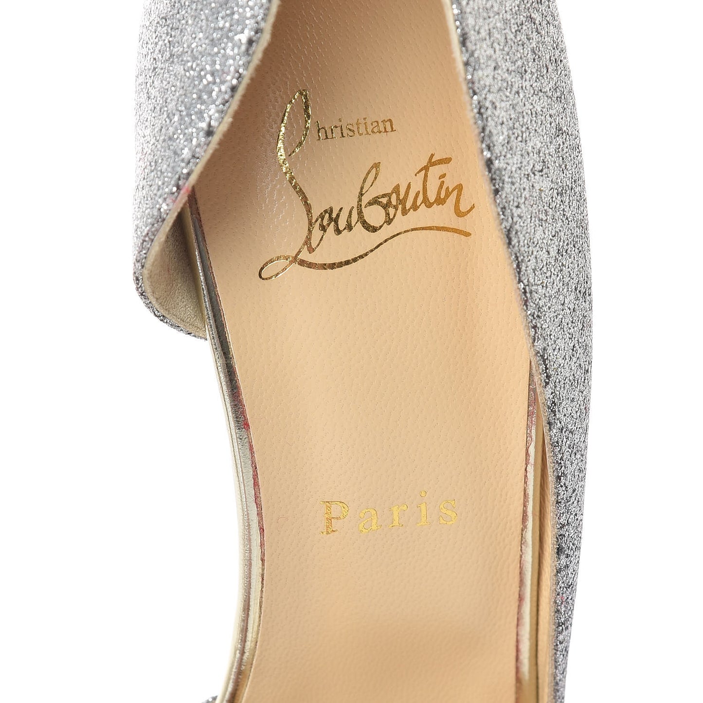 Mini Glitter Degrade Specchio Iriza 100 Pumps 39.5 Drage Light Gold
