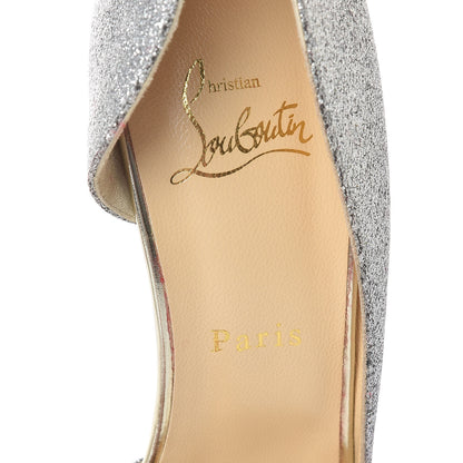 Christian Louboutin Mini Glitter Degrade Specchio Iriza 100 Pumps 39.5 Drage Light Gold 6 of 9