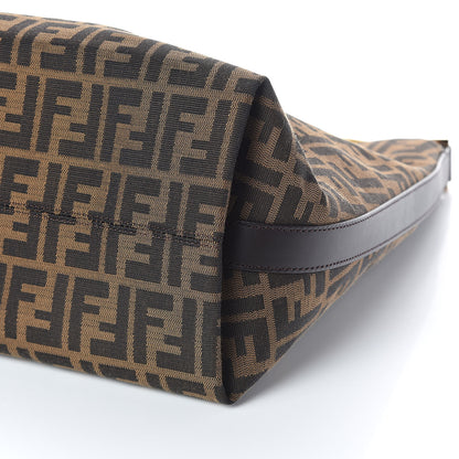 Fendi Zucca Vitello Large Hobo Tobacco Ocra Moro Black 9 of 9