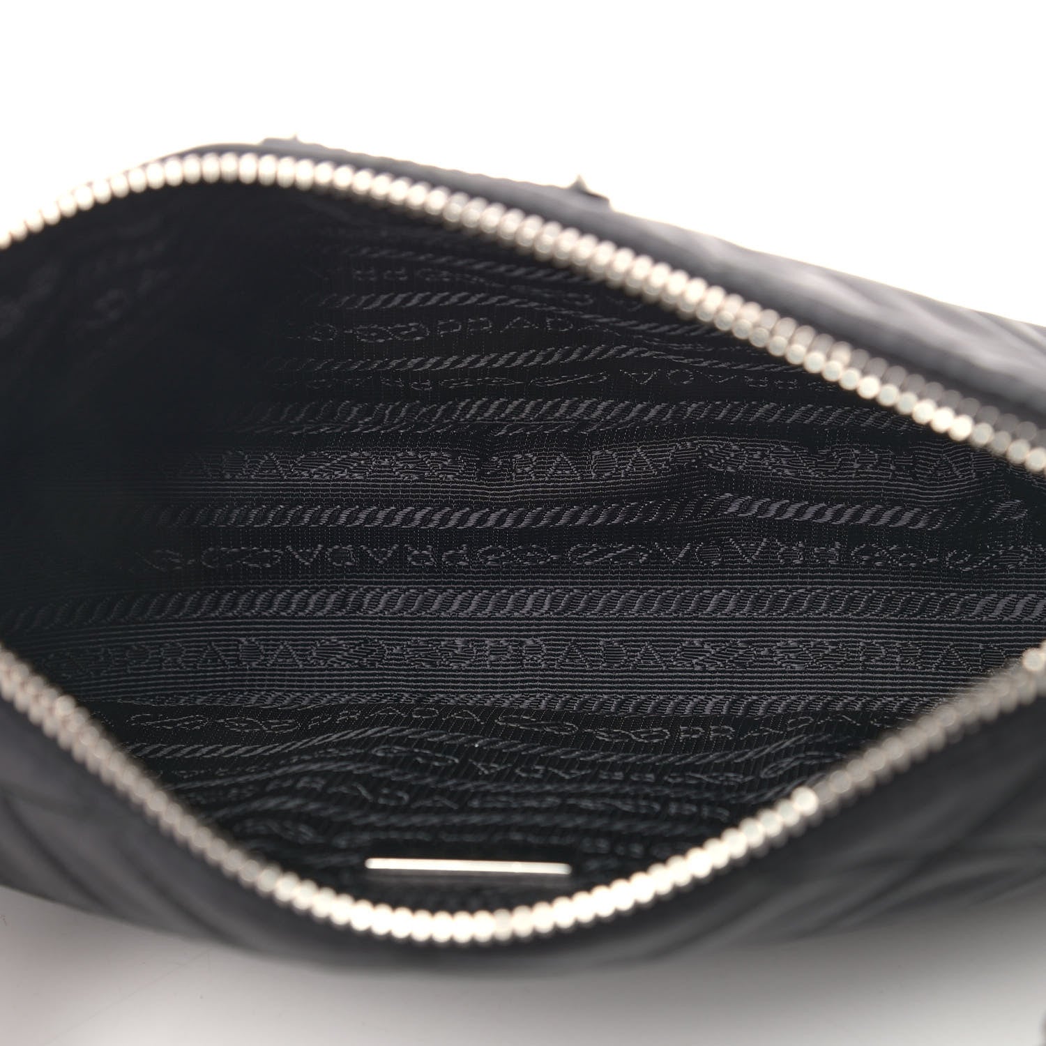 Prada Nylon Tessuto Impuntu Quilted Crossbody Bag Black 4 of 10