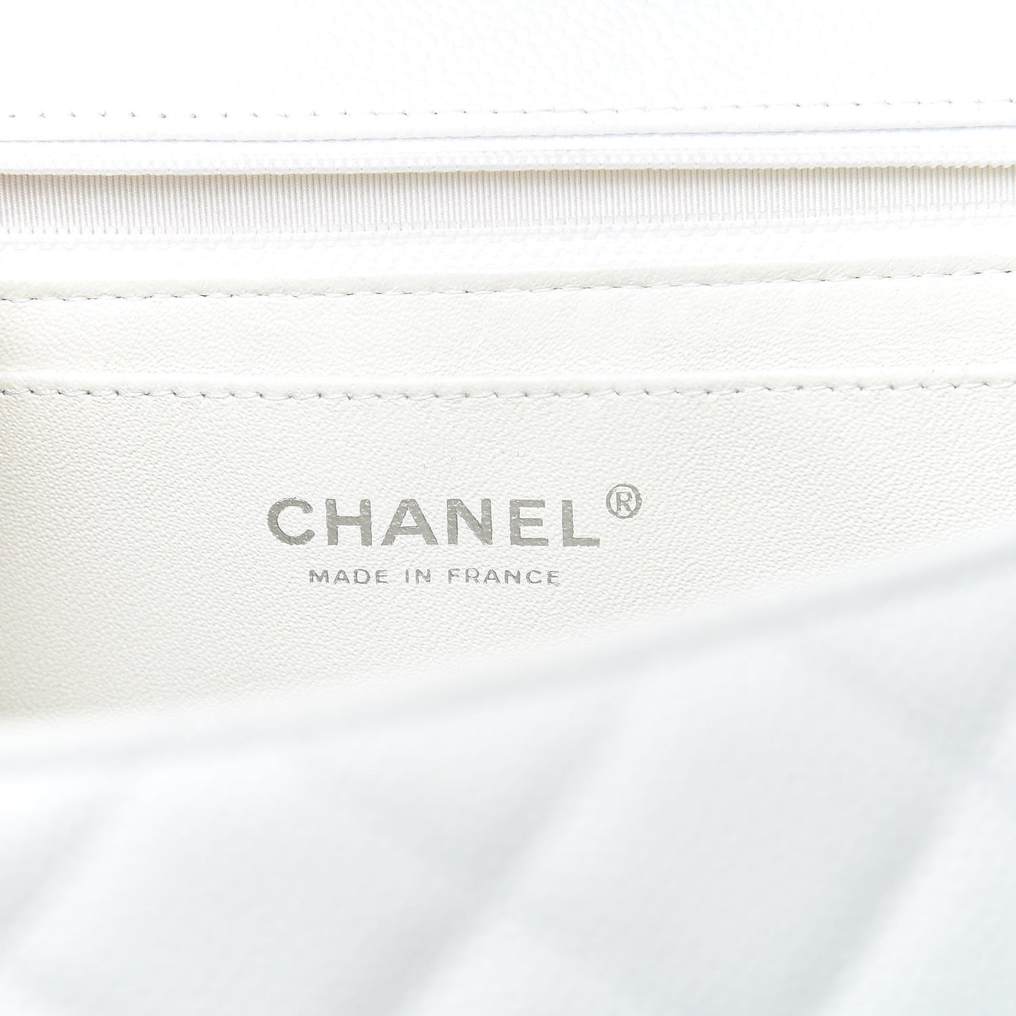 Caviar Quilted Maxi Single Flap White