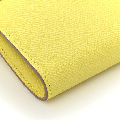 Hermes Epsom Kelly Longue Wallet Lime 13 of 15