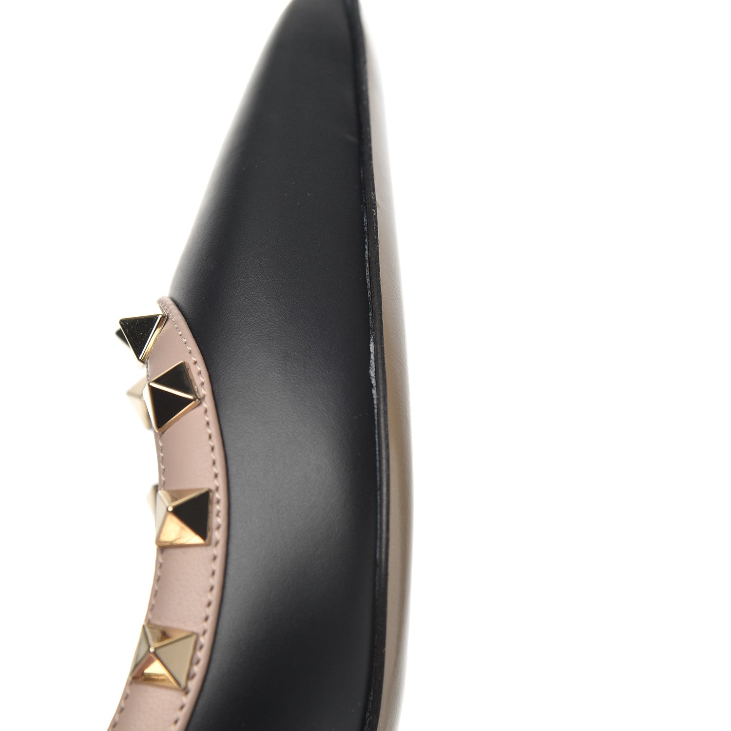 Valentino Garavani Nappa Rockstud 50mm Pumps 37 Black Poudre 12 of 14