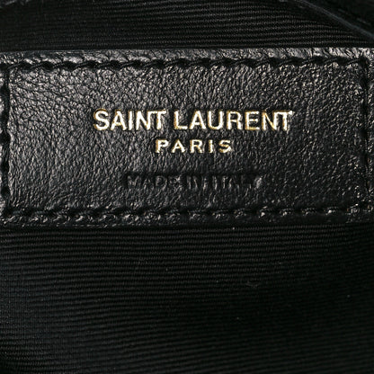 Saint Laurent Calfskin Matelasse Monogram Lou Camera Bag Black 6 of 11