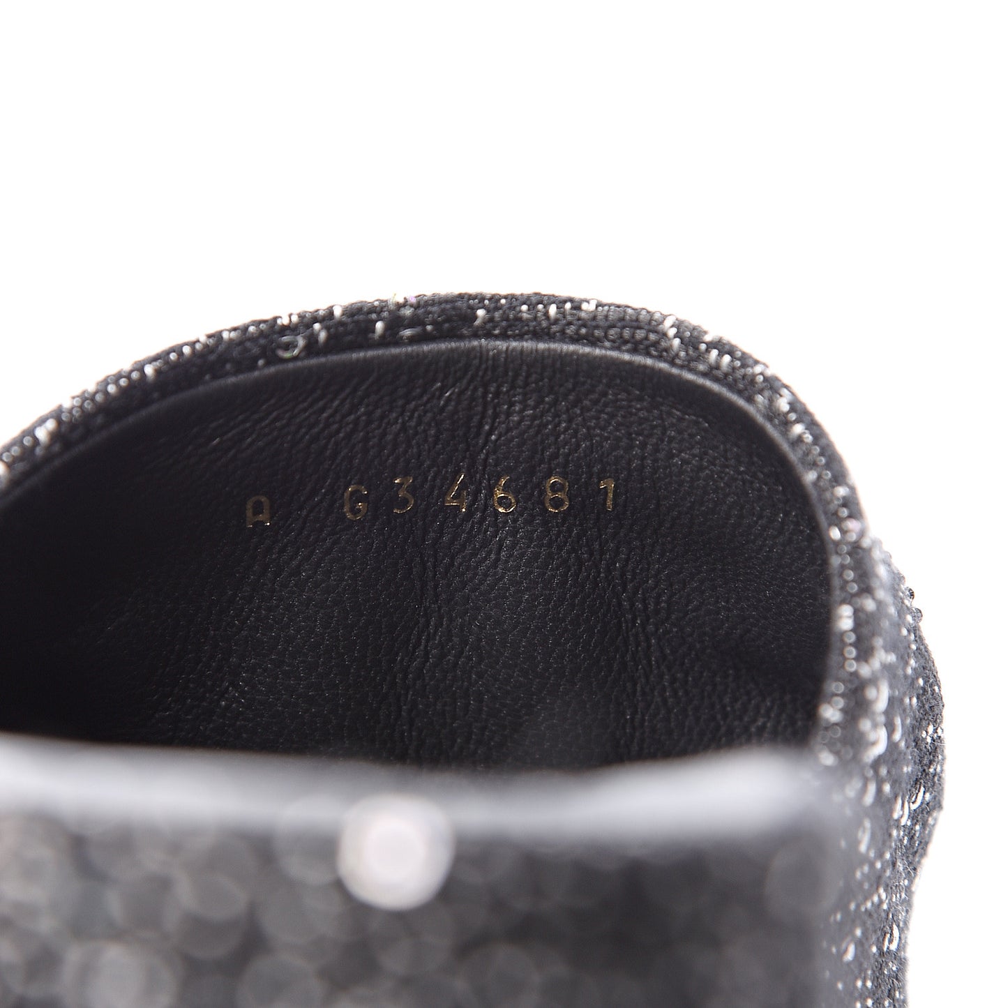 Tweed CC Mules 36 Black White